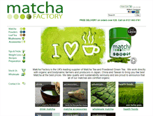 Tablet Screenshot of matchateafactory.com